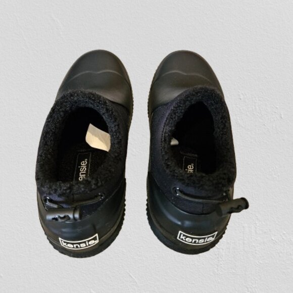 Kensie Women's Carmella Anti-Slip Fleece Lined Rain Shoes SIZE 8M BLACK - Picture 7 of 8